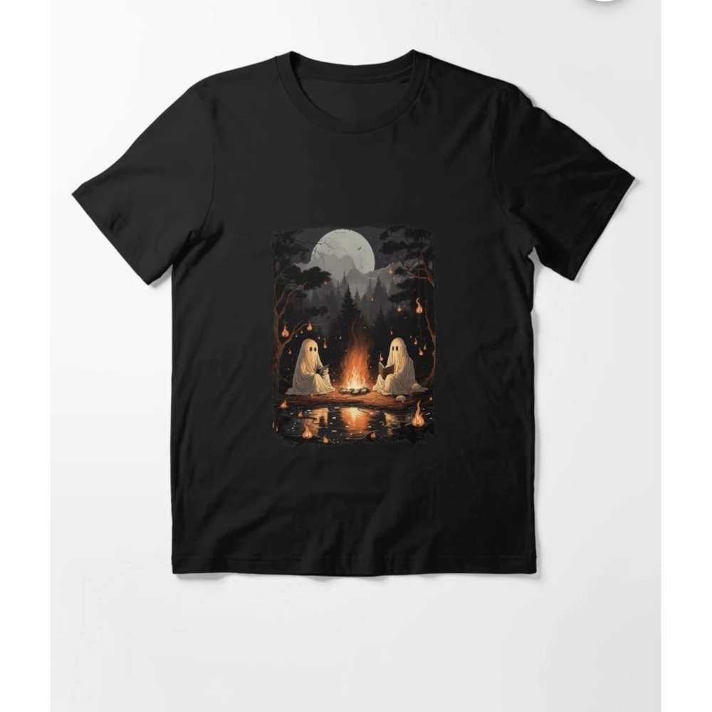 Caribbean Ultra Cotton Scary Ghost Ghoul Graphic Shirt for Halloween Size Xl - Picture 8 of 16